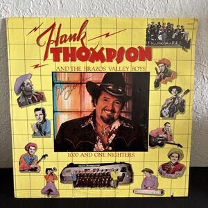 HANK THOMPSON 1000 AND ONE NIGHTERS SIGNED LP ALBUM AUTOGRAPHED COUNTRY MUSIC